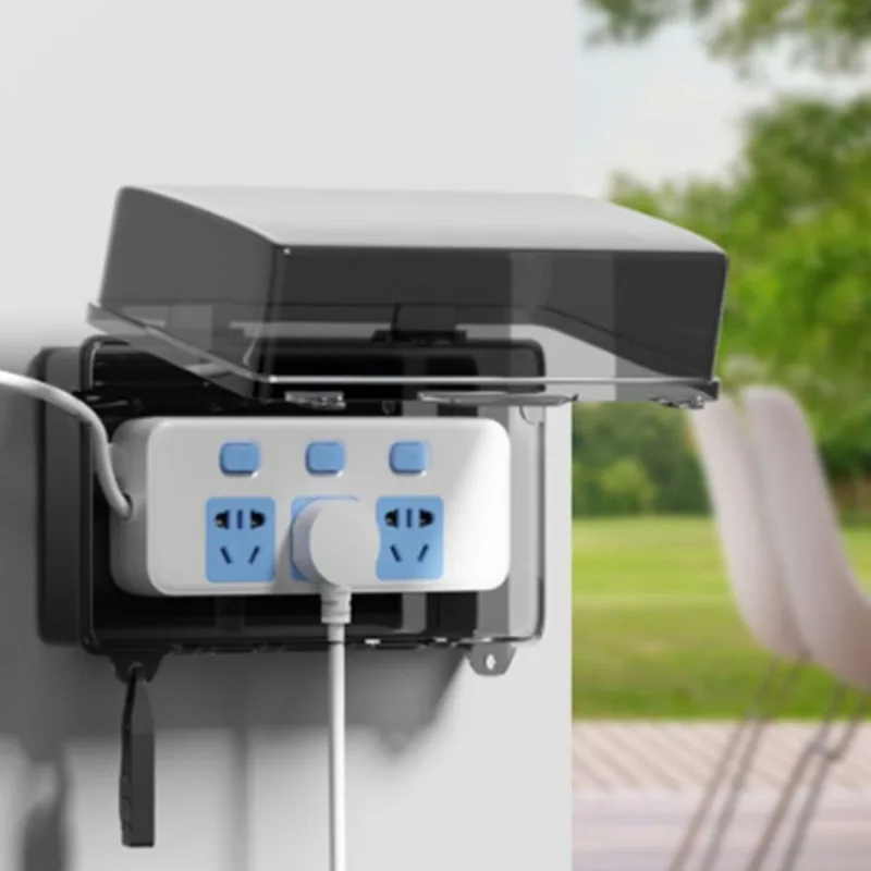 Outdoor Power Outlet Weatherproof - Scatola in Plastica Resistente per Gestione