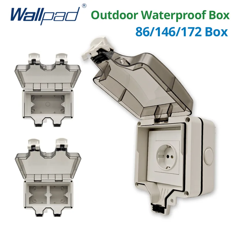 Outdoor Power Outlet Weatherproof - Wallpad IP66 Scatola esterna impermeabile antipolvere