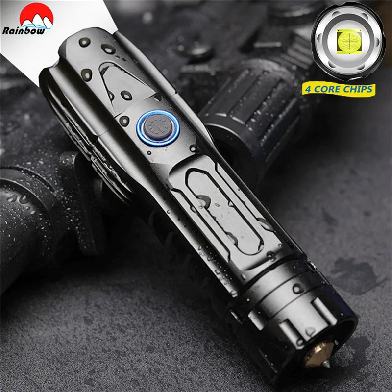 Outdoor Power Meter Bike - Torcia tattica XHP90.2 super luminosa Torcia
