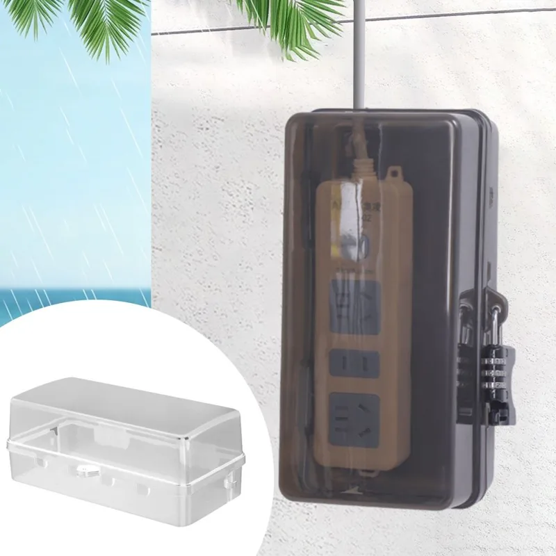 Outdoor Power Outlet Weatherproof - Scatola Portatile in Plastica Antifurto e