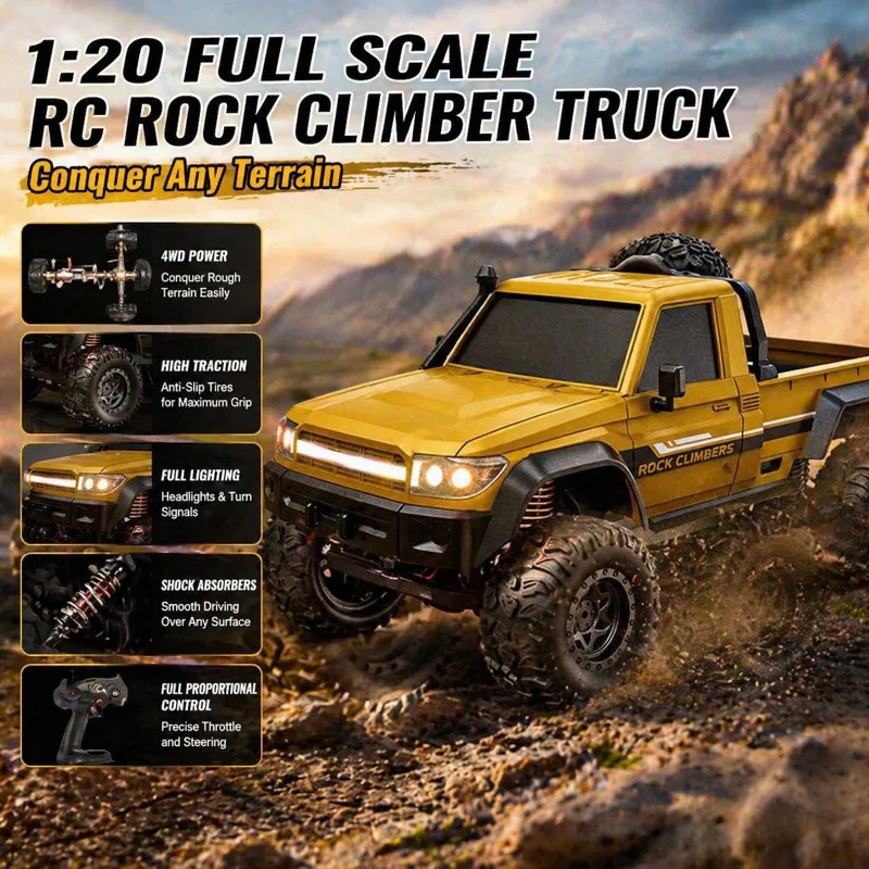 Camion RC Crawler 4X4 1/20 Com - Outdoor Power Meter Bike recensione e prezzo