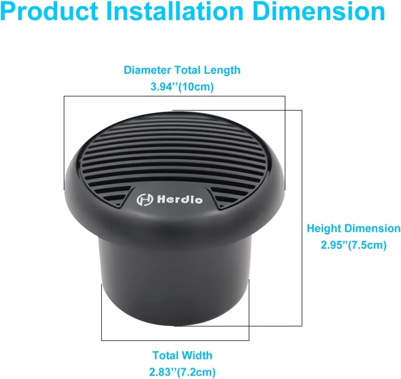 Herdio 2PCS 3 '' Altoparlanti  - Outdoor Power For Hot Tub recensione e prezzo