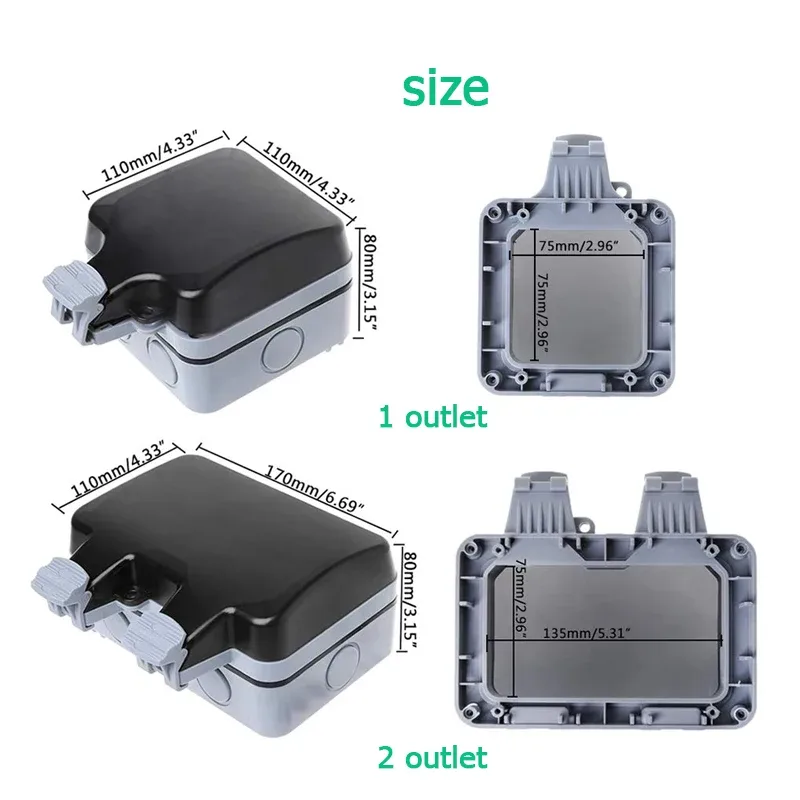 Prese impermeabili da parete p - Outdoor Power Outlet Weatherproof recensione e prezzo