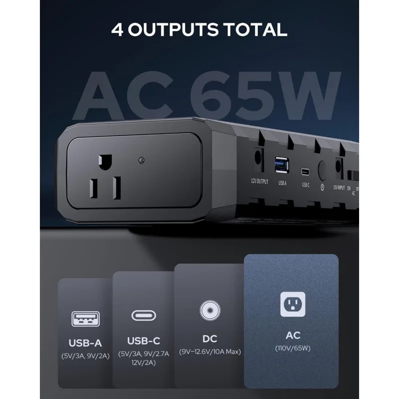 Power Bank Portatile da 65W co - Outdoor Power Bank With Ac Outlet recensione e prezzo