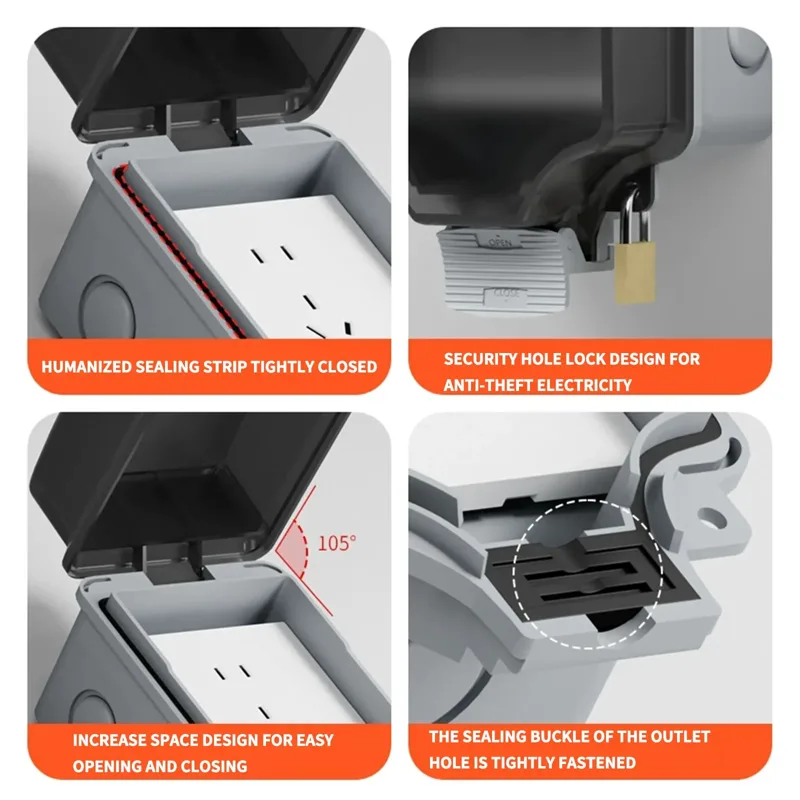 Pannello di Ricarica Industria - Outdoor Power Outlet Weatherproof recensione e prezzo